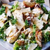 CAESAR****Baby Kale Caesar with Buttermilk Dressing and Chicken or Flank Steak