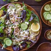 White Bean Couscous Salad With Lemon and Dill