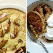 Buttered Apples in Maple Syrup Custard