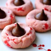 Cherry Chocolate Kiss Cookies