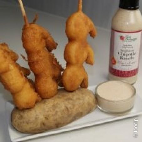 French Fried Shrimp On A Stick