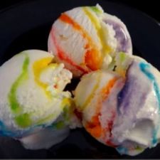 Rainbow Tie-Dye Ice Cream