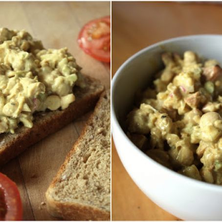 Tangy Vegan Curried Chickpea Salad