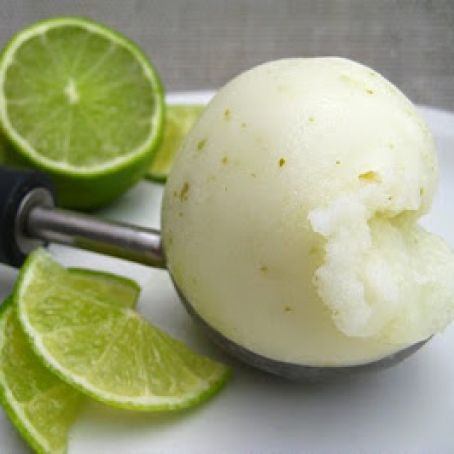 ICE CREAM - Smooth Homemade Lime Sorbert