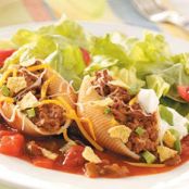 Taco-Filled Pasta Shells Recipe