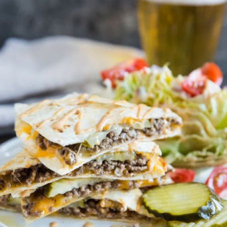 Cheeseburger Quesadillas