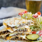 Cheeseburger Quesadillas