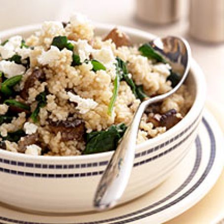 WW - Mushroom and Spinach Couscous - 4 PointsPlus