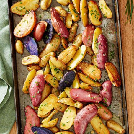 Fingerling Potatoes with Chive Vinaigrette