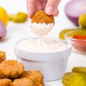 Extra crispy fried pickles with Cajun dipping sauce