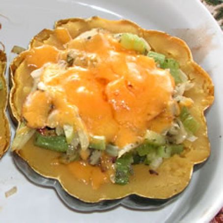 Cheesy Acorn Squash