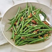 Haricots Verts with Warm Bacon Vinaigrette (Cooking Light)