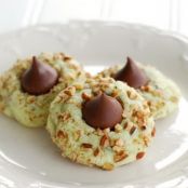 Pistachio Kiss Cookies