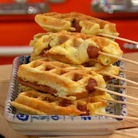 Jalapeño Popper Corn Dog Waffles