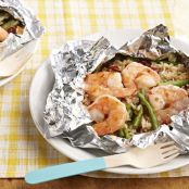 Make-Ahead Shrimp & Rice Bundles