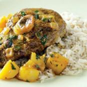 Slow-cooked lamb korma