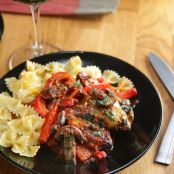 Chicken With Tomato Wine Sauce (Chicken Cacciatore)