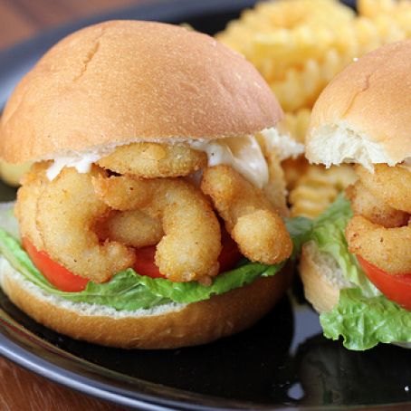 Popcorn Shrimp Sliders