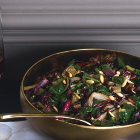 Rainbow Chard and Radicchio Sauté