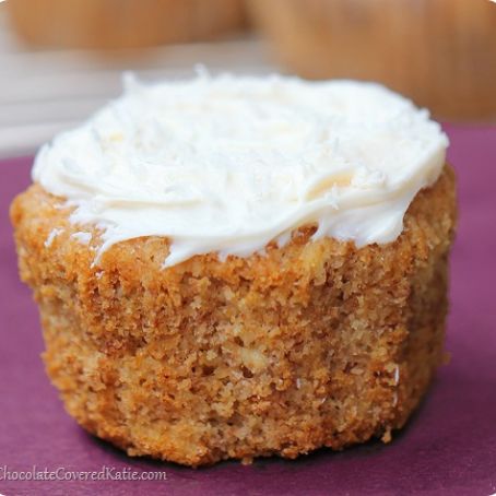 Healthy Hummingbird Cupcakes-Chocolate Covered Katie