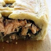Salmon & Mushrooms in Puff Pastry