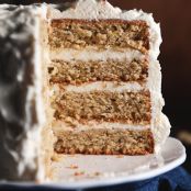 Pistachio Cake with Honey Vanilla Buttercream