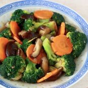 Chinese Style Broccoli with Mushrooms
