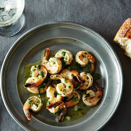 Sautéed Shrimp with Lemon, Garlic, and Parsley