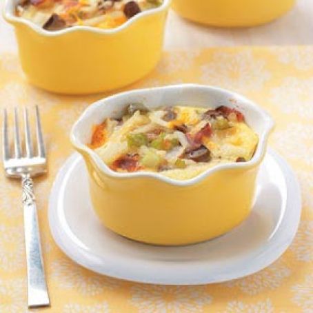 Individual Brunch Casseroles Recipe