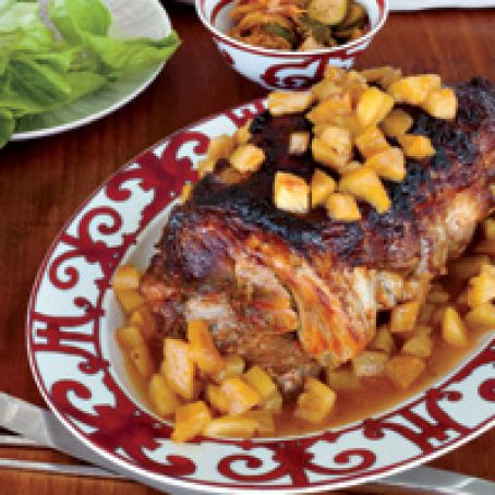 Slow-Cooked Sweet-and-Sour Pork Shoulder with Pineapple