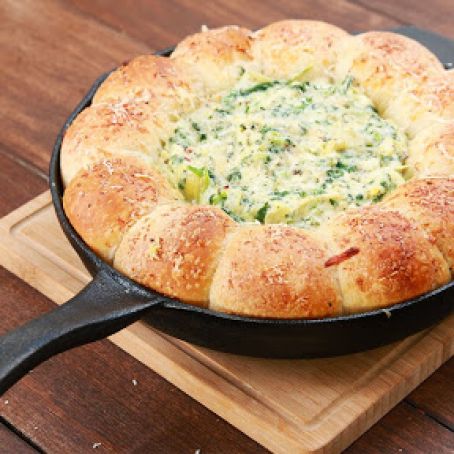 Spinach & Artichoke Dough Ball Dip