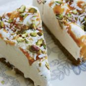 Passion Fruit Ice Cream Pie with a Ginger Crust