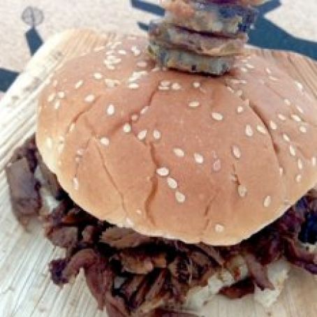 Coca-Cola Pork Sandwiches with Fried Pickles