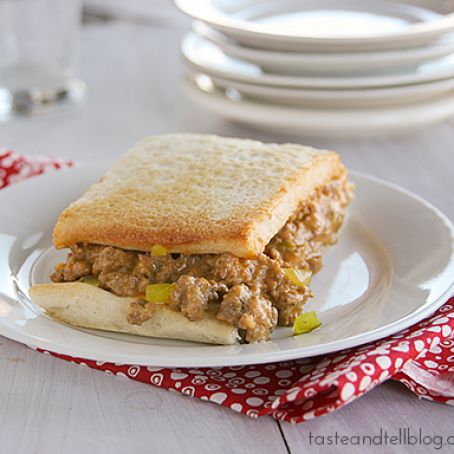 Cheeseburger Pizza Sandwiches