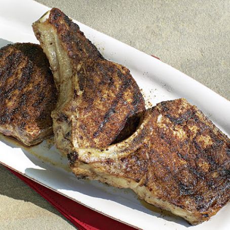 Bourbon-and-Vanilla-Brined Pork Chops