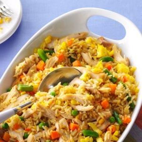 Super Quick Chicken Fried Rice Recipe