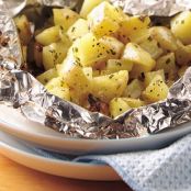 Grilled Cheesy Garlic Potato Packs