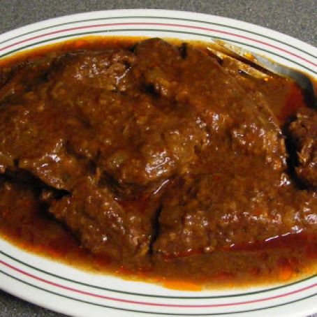 Crock Pot Roast and Tomato Gravy