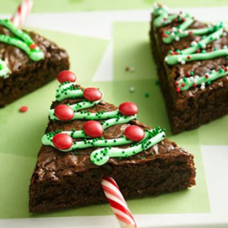 Christmas Tree Brownie Recipe