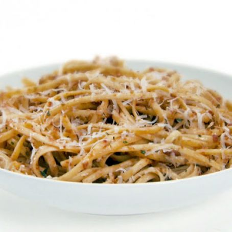 Linguine with Sun-Dried Tomatoes, Olives, and Lemon