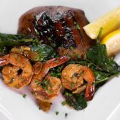 Daphne Oz's Balsamic Marinated Portobello Mushrooms with Shrimp and Spinach