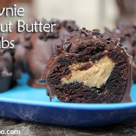 Brownie Peanut Butter Bombs