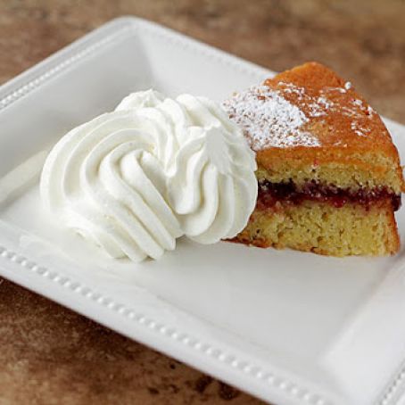ALMOND CAKE WITH BOYSENBERRY JAM