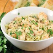 Lemon Pepper Shrimp Scampi with Orzo