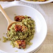 Quinoa with Spice-Roasted Shrimp and Pistou
