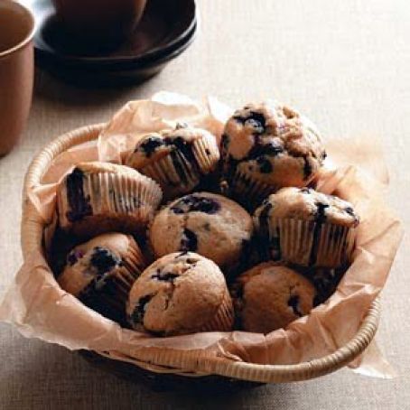 Whole Wheat Blueberry Muffins
