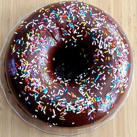 Chocolate Glazed Donut Cake
