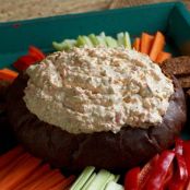 Garden Veggie Dip in a Bread Bowl