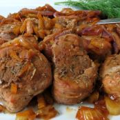 Pork and Veg w/Mustard Sauce