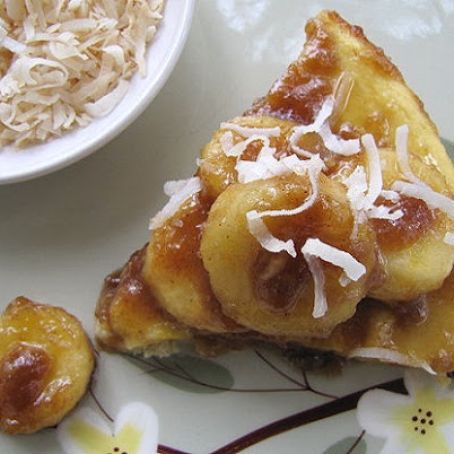 Coconut Dutch Baby w/Kahlua Bananas